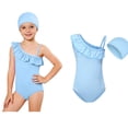 thumbnail image 1 of Girls Swimsuits 1 Piece Swimsuit Quick Drying Kids Bathing Suits Girls Summer Swimwear 11-12 Years, 1 of 4