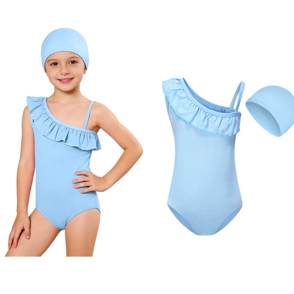 Girls Swimsuits 1 Piece Swimsuit Quick Drying Kids Bathing Suits Girls Summer Swimwear 11-12 Years