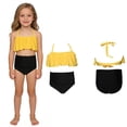thumbnail image 1 of Girls Swimsuits Backless Halter 2 Piece Girls Bikinis with Chest Pad Girls Bikini Size 7-8 Years, 1 of 6