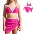 thumbnail image 1 of Girls Swimsuits Girls' 3 Piece Set with Cover Ups Skirt Summer Girls Swimwear 9-10 Years, 1 of 5