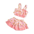 thumbnail image 1 of Girls Swimsuits Girls Swimsuit with Shorts Teen Girl Bathing Suits 2 Piece Kids Bathing Suits for Teen Girls 10-14Years Girls Fashion, 1 of 5