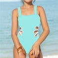 thumbnail image 1 of Girls Swimsuits One Piece Cut Out Bathing Suits Quick Dry UPF 50+ Summer Hawaii Swimwear for Kids Cute Bikinis For Teens, 1 of 4