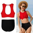 thumbnail image 1 of Girls Swimsuits Quick Dry 2 Piece Girl Bathing Suit with Chest Pad Bathing Suits for Tween Girls 13-14 Years, 1 of 5