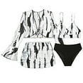 thumbnail image 1 of Girls Swimsuits Size 10-12 Rash Guard Bikini Set Spaghetti Strap Tankini Set 3 Pieces Tropical Floral Girls Bathing Suit&nbsp;size 8, 1 of 6