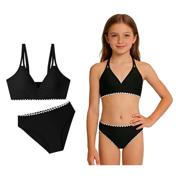 Girls Swimsuits Girl Bathing Suits 2 Piece Quick Dry Swimwear Bathing Suit 7-8 Years