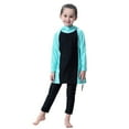 thumbnail image 1 of Girls Swimsuits Two Piece Floral Rash Guard Full Coverage Long Sleeve Sun Swimsuit with Skirt Swimwear 2 Years, 1 of 6