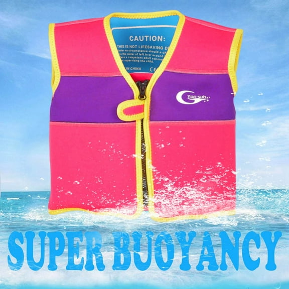 Girls Swimwear 1pc Life Vest For Toddlers Kids For Pool Beach Outdoor Water Activities Summer Swimwear Casual Girls Swimwear Hot Pink M