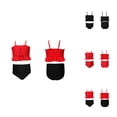 thumbnail image 1 of Girls Swimwear Bathing Suits for Girls Two Piece Swimsuit for Kids with Comfortable Nylon Fabric Ideal for Daily Casual Outdoor Spring Summer Beach Pool Activities, 1 of 4