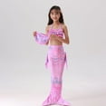 thumbnail image 1 of Girls Swimwear Set Tails for Kids Swimming Beach Four Piece Outfit Suitable for 4-13 Years, 1 of 3