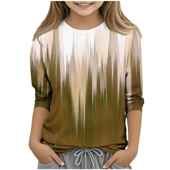 Girls T Shirt Girls Long Sleeve Shirts Size 7-8 Teen Girls Shirts Girls Size 14 Tops Girls White Tshirt Size 10-12 Summer Savings Clearance 2025