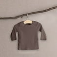 thumbnail image 1 of Girls T Shirt Long Sleeve Brown Shirt Crewneck T-Shirts Fall Tops Tees Cotton Kids Sweatshirt Boys Size 18-24 Months Shirts, 1 of 4