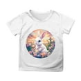 thumbnail image 1 of Girls T-Shirt Short Sleeve Summer Clothes Super Soft Easter Printed Casual Cute Graphic Tees For Girls Tops White 8-9 Years, 1 of 4
