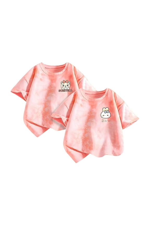 Girls T Shirts Batik Summer Casual Fashion Short Sleeve Cuddly 1 12 Years Tops Tees Blouses