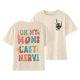 thumbnail image 1 of Girls T Shirts Kid Print Short Sleeves Mom Love Daily Wear Cute Summer Tops for Girls Size 11-12T, 1 of 5