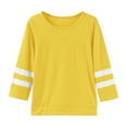 thumbnail image 1 of Girls T Shirts Round Neck Long Sleeve Patchwork Children Tee Spring Fall Casual Loose Shirts Size 10-11Y, 1 of 7