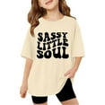 thumbnail image 1 of Girls T Shirts Size 10-12 Animal Print Short Sleeve Kids Tee Tops Relaxed Fit Back To School Shirts Girls Vacation Casual Summer Tops, 1 of 5