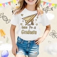 thumbnail image 1 of Girls T Shirts Size 12-13Y Casual Short Sleeve Crewneck Tee with Cute Cartoon Print Preschool Graduation Class of 2026 Gifts Kids Summer Top, 1 of 3