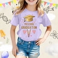 thumbnail image 1 of Girls T Shirts Size 6-7Y Graduation Season Printed Short Sleeve Crewneck Tee Casual Class of 2026 Gifts Comfortable Kids T-shirts, 1 of 4
