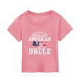 thumbnail image 1 of Girls T Shirts Summer Independence Day Printed Short Sleeved Round Neck Pullover Top Tshirts 5 Years-6 Years, 1 of 3