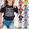 thumbnail image 1 of Girls T Shirts Toddler Birthday Girl Slogan Tee Short Sleeve Round Neck Top Girls Tops Red 12-13 Years, 1 of 5
