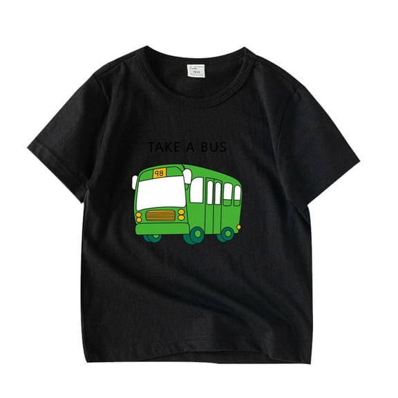 Girls T Shirts Trendy Summer Toddler Boys Girls Short Sleeve Tops Cartoon Car Design Baby Girl Babies Boys T Shirts,Size 6 Years-7 Years