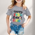 thumbnail image 1 of Girls T shirts Short Sleeve Crewneck Back to School Print Graphic Tees Casual Comfortable T-Shirts for Girls Size 2-3Y, 1 of 4