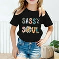 thumbnail image 1 of Girls T shirts Short Sleeve Crewneck Cartoon Print Graphic Tees Casual Loose Stylish Cute T-Shirts for Girls Size 2-4Y, 1 of 4