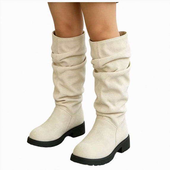 Girls Tall Boots Kids Classic Western Cowboy Boot Toddler Mid Calf Boot Riding Shoes