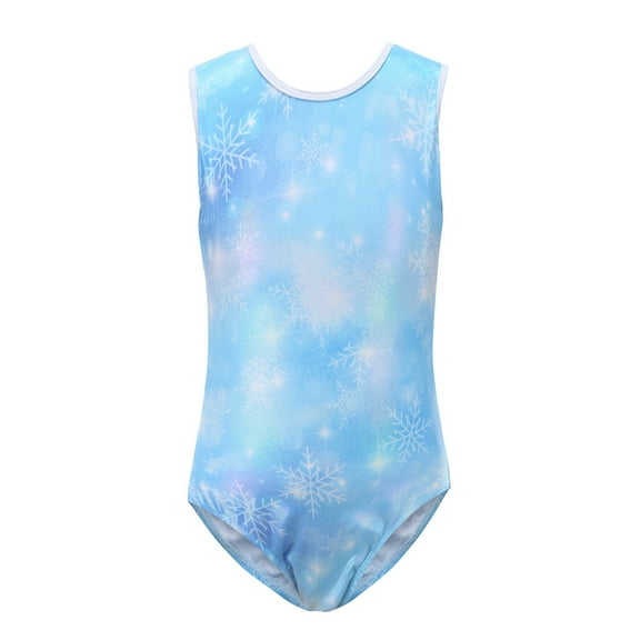 Girls Tank Leotard Gymnastics Bodysuit Activewear Dresses Gymnastics Leotards for Girls Dance Ballet Suit, 5-14 y
