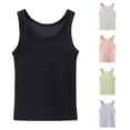thumbnail image 1 of Girls Tank Tops Lightweight Breathable Black Sleeveless UPF 50+ Quick Dry Kids Athletic Shirts Sports Dance Workout Tops 7-8 Years, 1 of 5