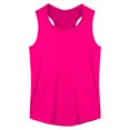 thumbnail image 1 of Girls Tank Tops Racer Back Tanks Wide Straps Athletic Tank Tops for Girls Hot Pink 11-12 Years, 1 of 9