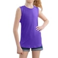 thumbnail image 1 of Girls Tank Tops Racer Back Tanks Wide Straps Athletic Tank Tops for Girls Purple 3-4 Years, 1 of 9