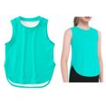 thumbnail image 1 of Girls Tank Tops Sleeveless Crop Tops Kids Underwear Athletic Girls Top 9-10 Years, 1 of 4