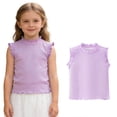 thumbnail image 1 of Girls Tank Tops Sleeveless Ruffle Shirts Cute Summer Casual Top Girls Shirts Size 7-8 Years, 1 of 5