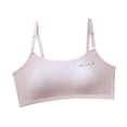 thumbnail image 1 of Girls Tank Tops with Built in Bra Ribbed Knit Sleeveless Racerback Athletic Shirts for Kids Dance Tops Pink 12-14 Years, 1 of 5
