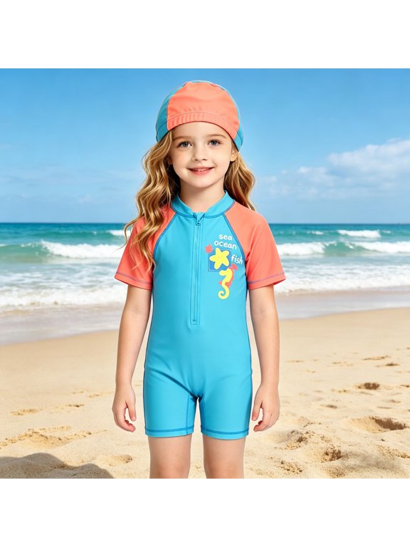 Girls Tankini Swimsuit Trendy Floral Stretchable Fabric Upf 50+ Sun Protection Kids Bathing Suit for Girl Adjustable Straps Padded Swimwear