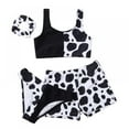 thumbnail image 1 of Girls Tankini Swimsuits with Skirt 4 Piece Swimwear Color Block Bathing Suits, 1 of 3