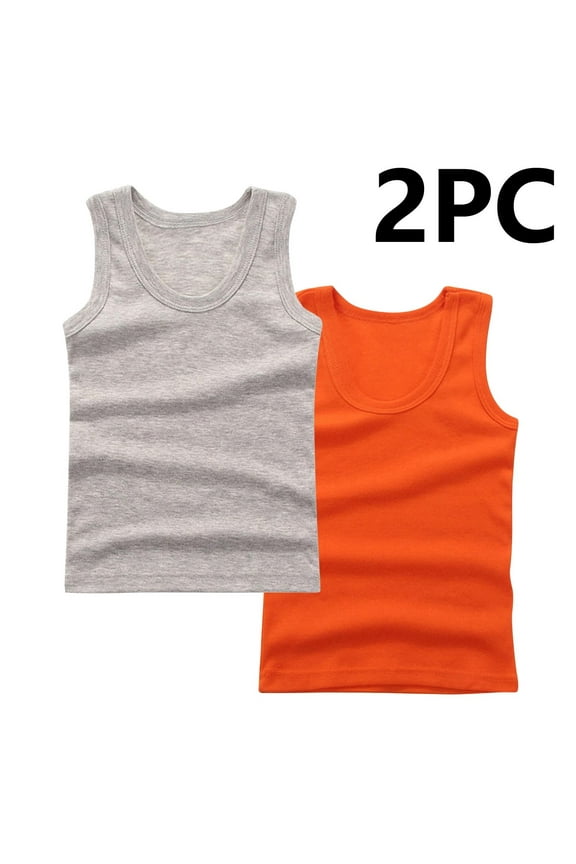 Girls Under Tanks on Slae Toddler Sleeveless Summer Shirts 2-Pack Girls Camis & Tanks Undershirts Workout Running Sports Yoga Athletic Tanks New Red 11T