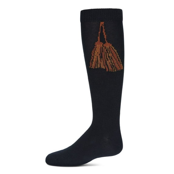 MeMoi  Tassel Cotton Knee High Socks - Girls - Female, 2, Navy