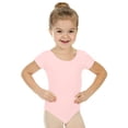 thumbnail image 1 of Girls' Team Basics Short Sleeve Leotard Baby Pink (size-6-8 ), 1 of 7