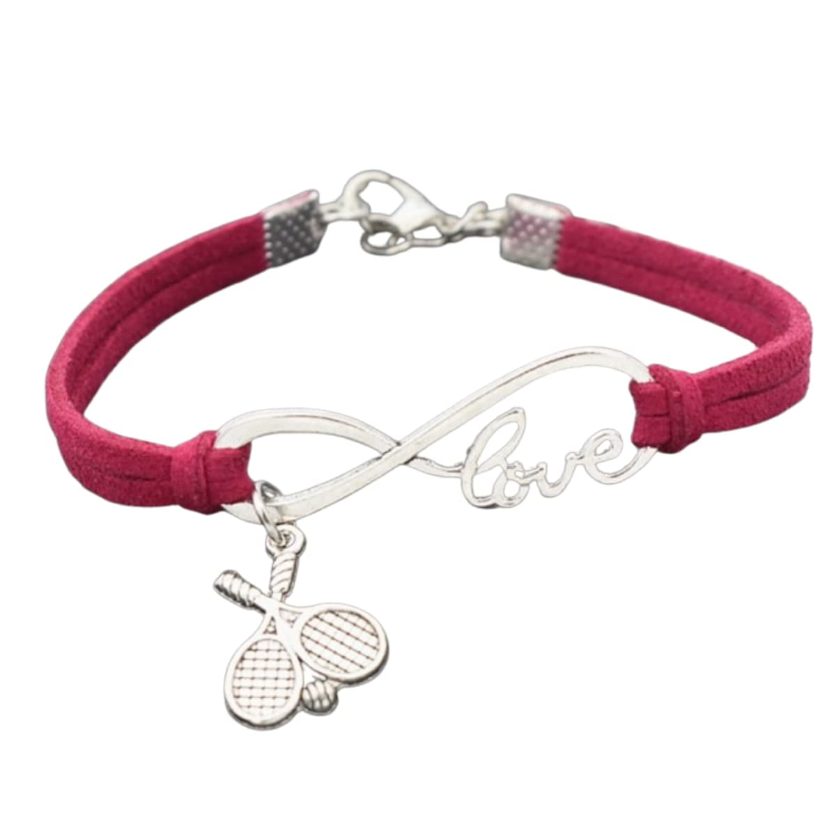 Tennis Racket Bracelet For Women - Gold Tone Chain With Racket & Ball Charm, Sports Jewelry Gift