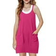 thumbnail image 1 of Girls Tennis Dress with Shorts Casual Summer Spaghetti Straps One Piece Romper Dresses with Pockets Workout Cute Outfits for Kid 5-15 Y, 1 of 7