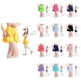 thumbnail image 1 of Girls Tennis Skirts with Pockets Athletic Uniform Skorts Yellow High Waisted Sports Golf Running Skirt with Shorts 11-12 Years, 1 of 5