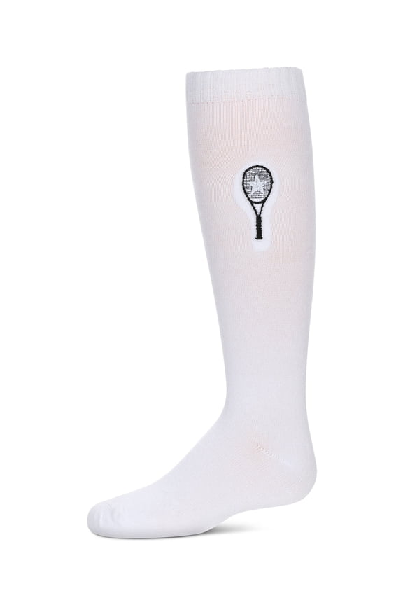Tennis Star Knee High Socks - Girls - Female, 12, White