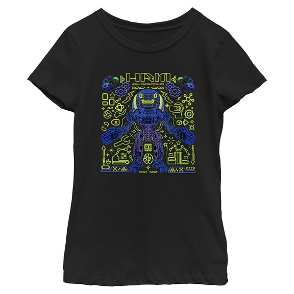 Girls The Electric State Herman Construction Bot T Shirt