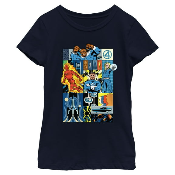 Girls The Fantastic Four: First Steps Classic Comic Book Heroes T Shirt