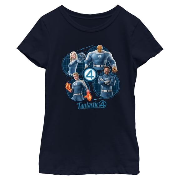 Girls The Fantastic Four: First Steps Family Team T Shirt