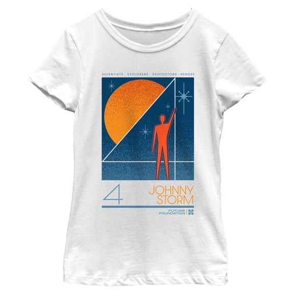 Girls The Fantastic Four: First Steps Future Foundation Johnny Storm T Shirt
