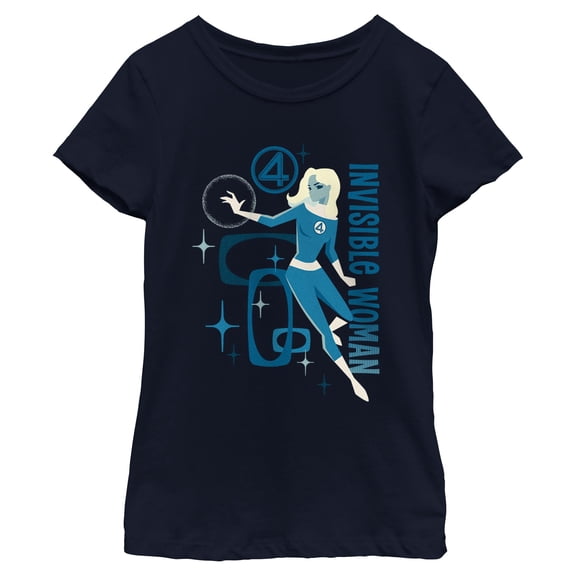 Girls The Fantastic Four: First Steps Retro Invisible Woman T Shirt
