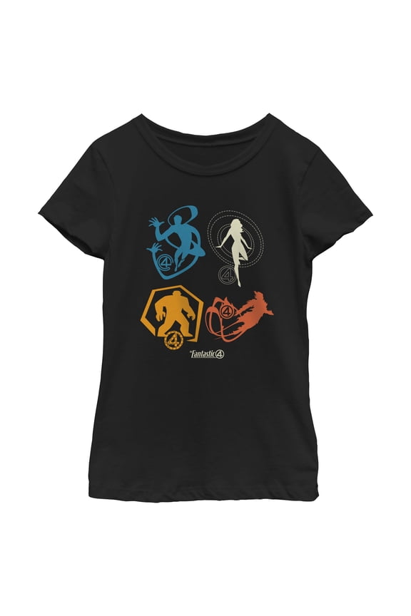 Girls The Fantastic Four: First Steps Super Icons T Shirt